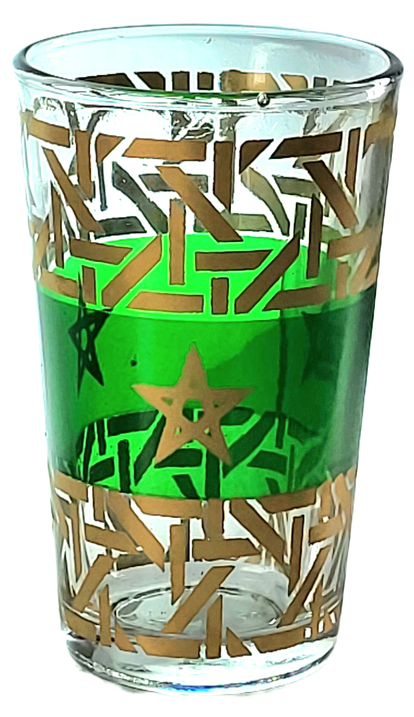 Theeglas Alwatan | Rood en Groen | 6 stuks