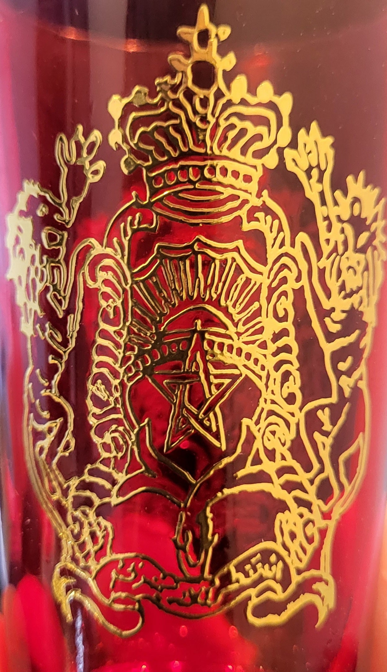 Theeglas Malakiun | Rood | Groen | 2 stuks