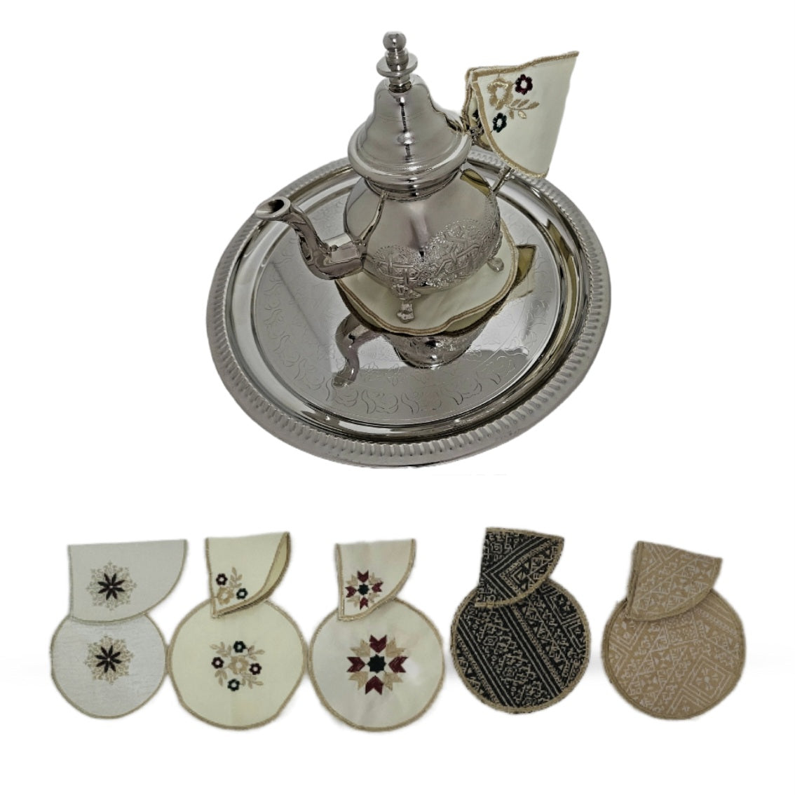 Porte-théière + sous-verre | 16 cm