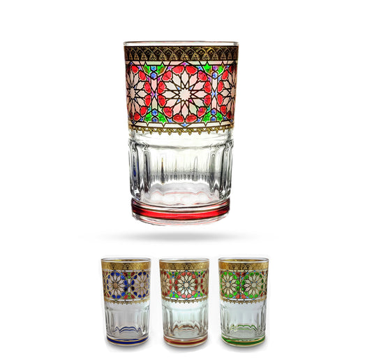 Theeglas Mulawwan kabir | assorti | 3 stuks