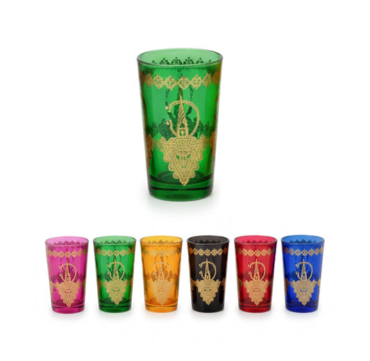 Theeglas Salhi  |Assorti | 6 stuks